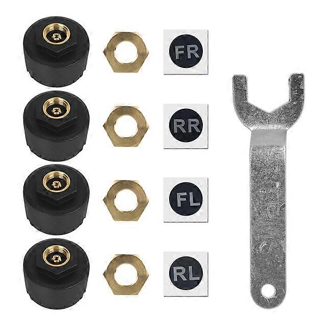 Bluetooth 5.0 Android / IOS Système de surveillance de la pression des pneus TPMS Mobile Phone APP Display Car Tire Pressure Sensors External