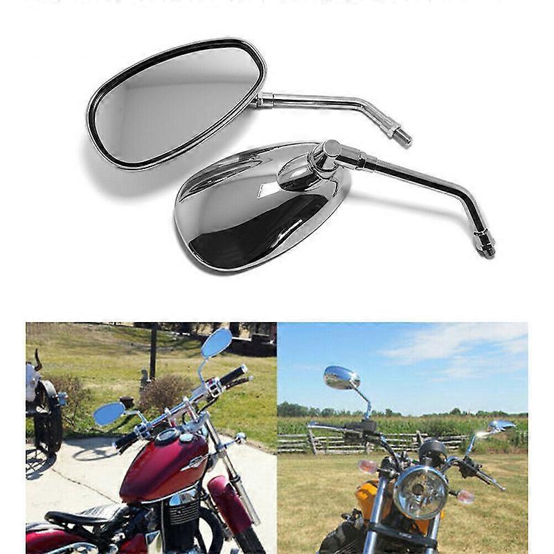 2Pcs/Pair Motorcycle Rearview Mirror Electrombile Scooter E-Bike Rearview Mirrors 10mm For Honda Shadow Ace Spirit Magna VT750
