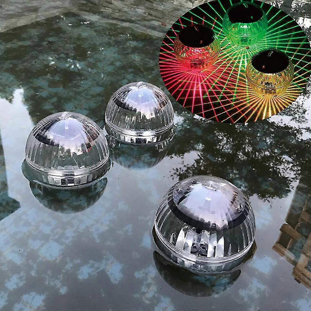 2 Pcs Floating Pool Lights Solar   Powered Waterproof Glow Globe