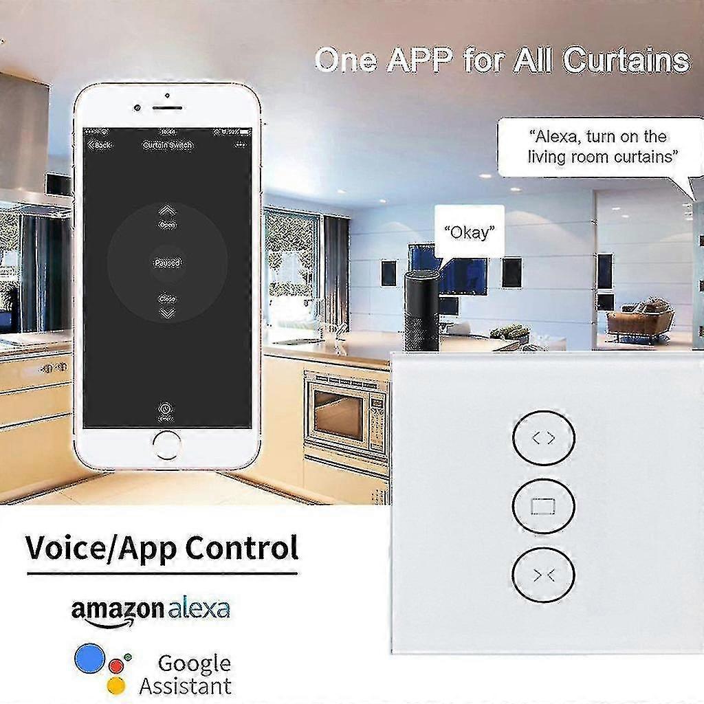 Wifi Curtain Switch For Electric Motorized Curtain Blind Roller