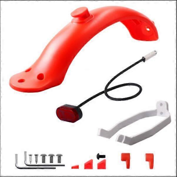 Scooter Mudguard for Mijia M365/Pro Electric Scooter Fender with Rear Taillight Back Guard Wing Bracket and Cable