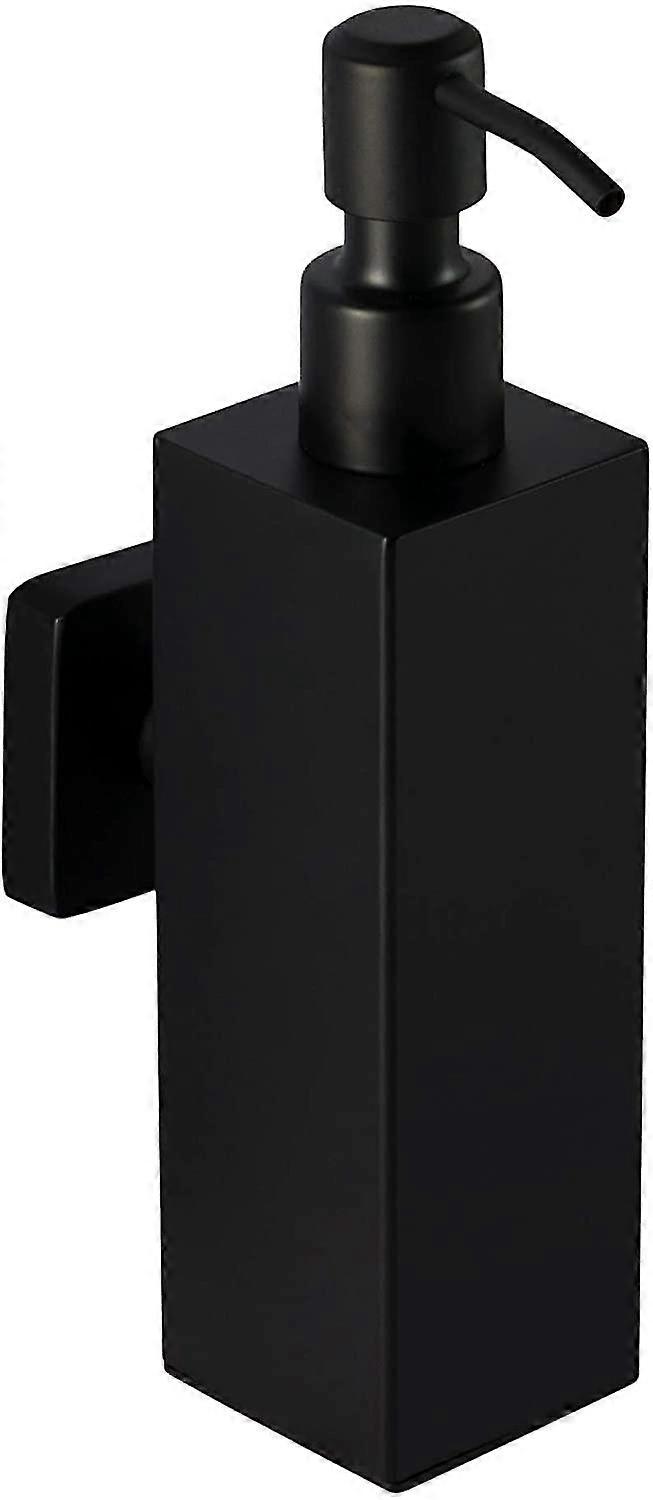 מתקן סבון נירוסטה בשחור - מחזיק מתלה מקדחה להרכבה על הקיר בחדר האמבטיה (נירוסטה (שחור), זוויתי)