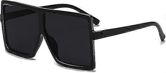 Vierkante oversized zonnebril voor vrouwen mannen Flat Top Fashion Tinten