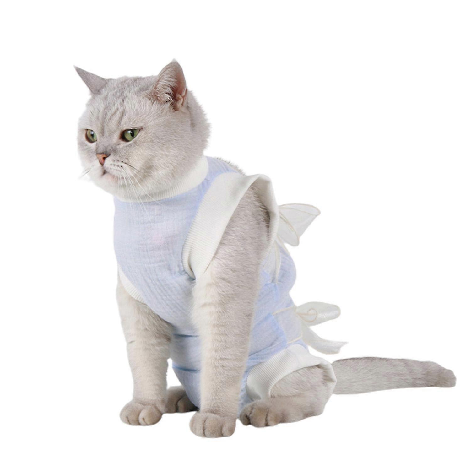 고양이 회복 옷 안티 스크래치 고양이 살균 수술 정장 조끼 젖을 뗀 옷 보호