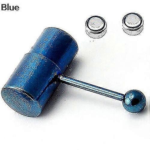 Unisex Cool Punk Hammer Shape rezgő nyelv bar Stud Body Piercing Ékszerek