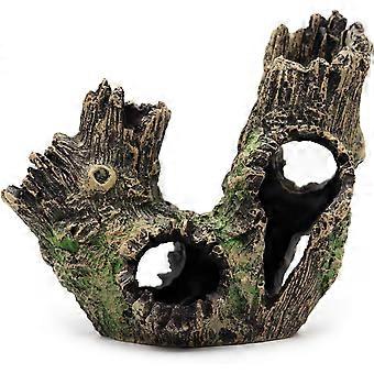 Aquarium Treibholz Aquarium Holz Baumstamm Höhle Ornament Schildkröte versteckte Tierzuchtbox