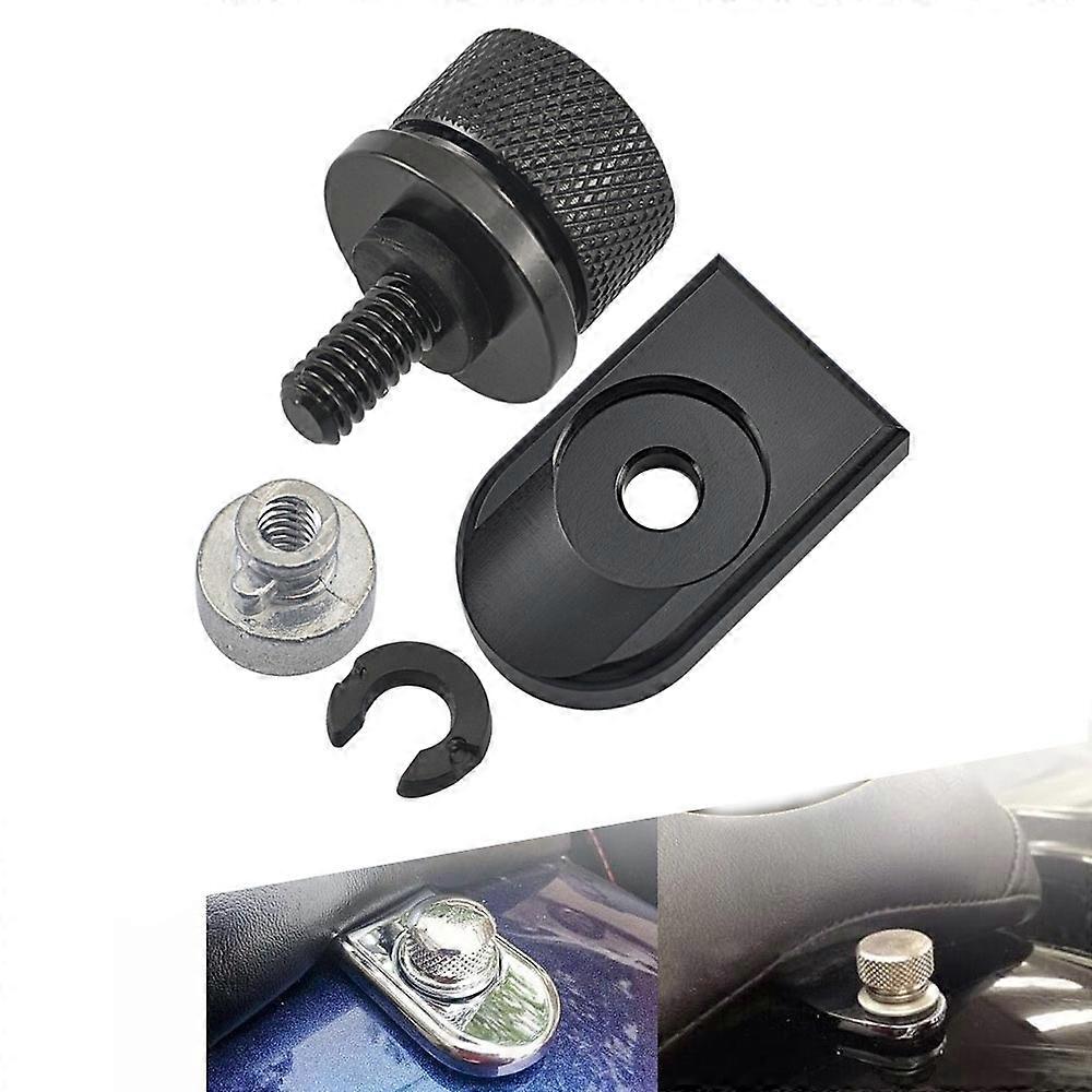 1 Piece Set Seat Screws With Black Aluminum Cover For Harley Gliding Road King Fat Boy Soft Tail Hoya Street Fighter 883 1200 Seat Screws a
