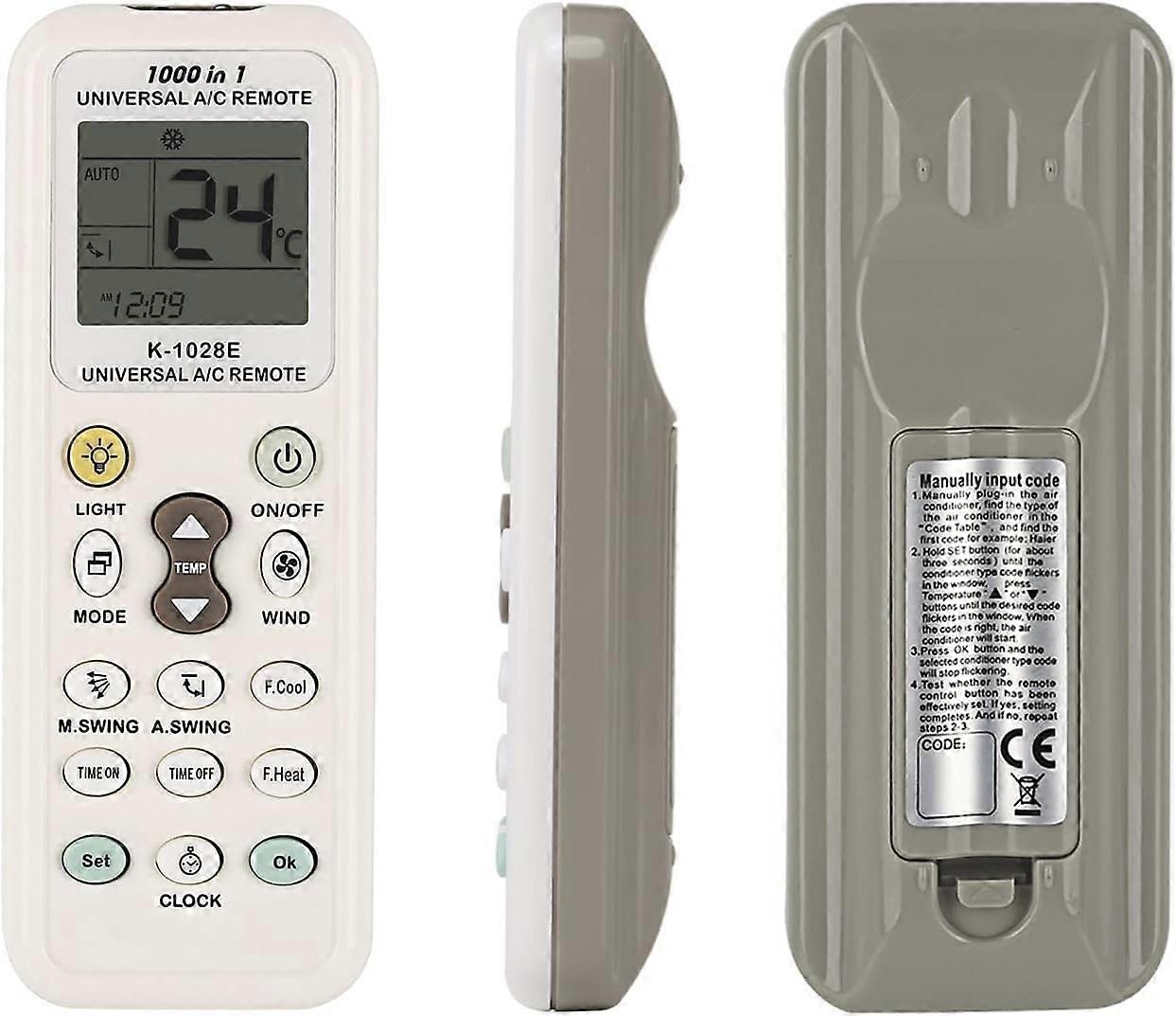 Universal Air Conditioner Remote Control for LG Gree Midea Toshiba Haier Daikin Hitachi Sharp Panasonic Samsung Sanyo Hisense Fujitsu Whirlpool and 10