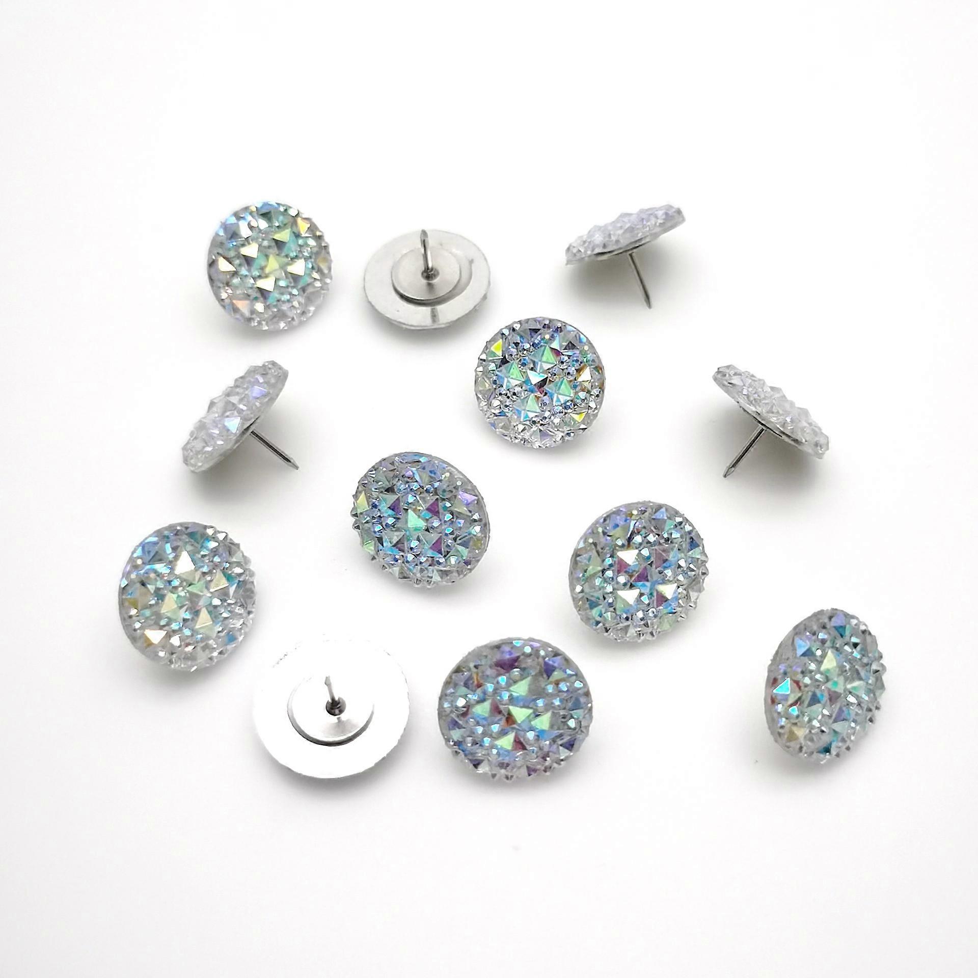 10Pcs Replaceable Push Pin Multi-function Thumbtacks Delicate Thumb Tacks Map Supply