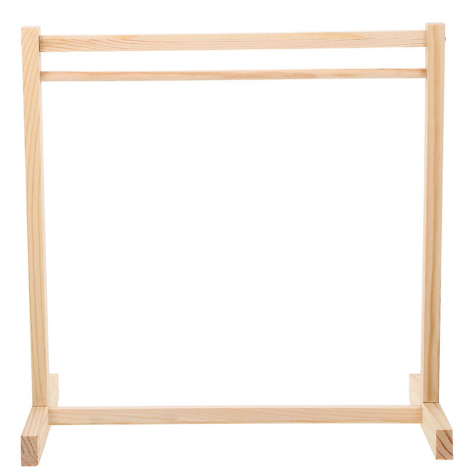 Kreativa dockkläder i trä hängande ställ hushålls dockkläder galge