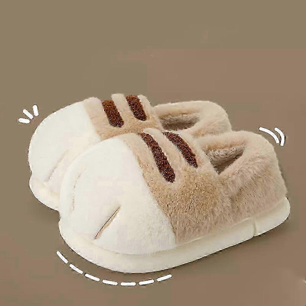 Cat Paw Tofflor, 3D Cat Paw Cartoon Tofflor för kvinnor