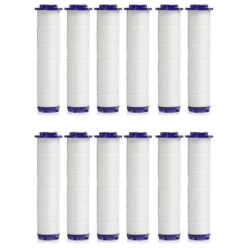 New 12pcs Turbo Fan Shower Head Filters Compatible Propeller Driven Handheld, Replacement Filter Elements