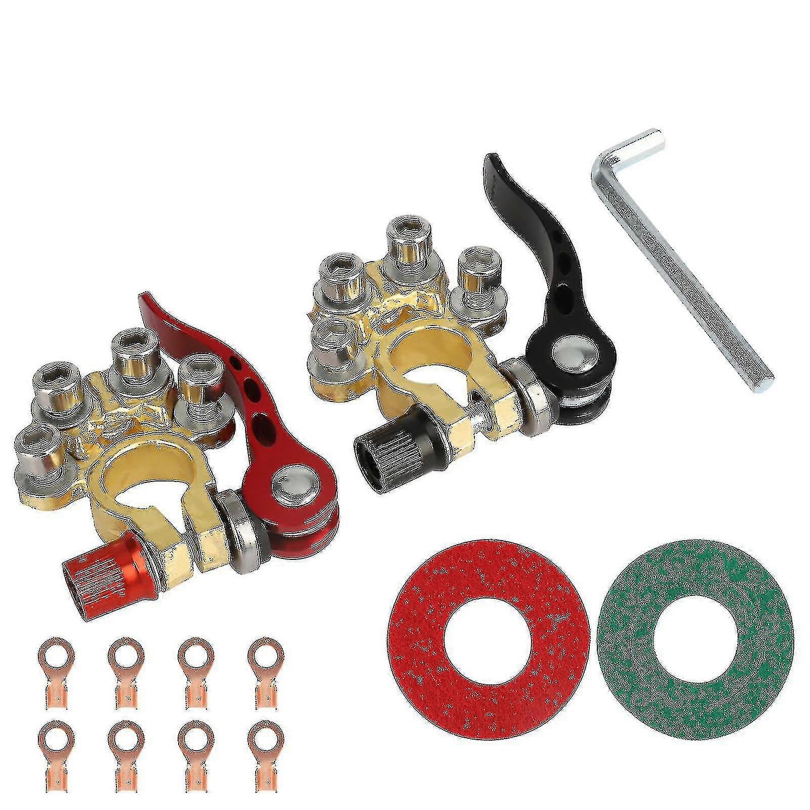 Car Battery Terminal Connectors Quick Release Disconnect Positive Negative