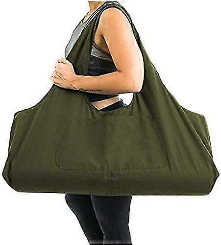 Zipper Yoga Mat Bag, Portable Canvas Bag