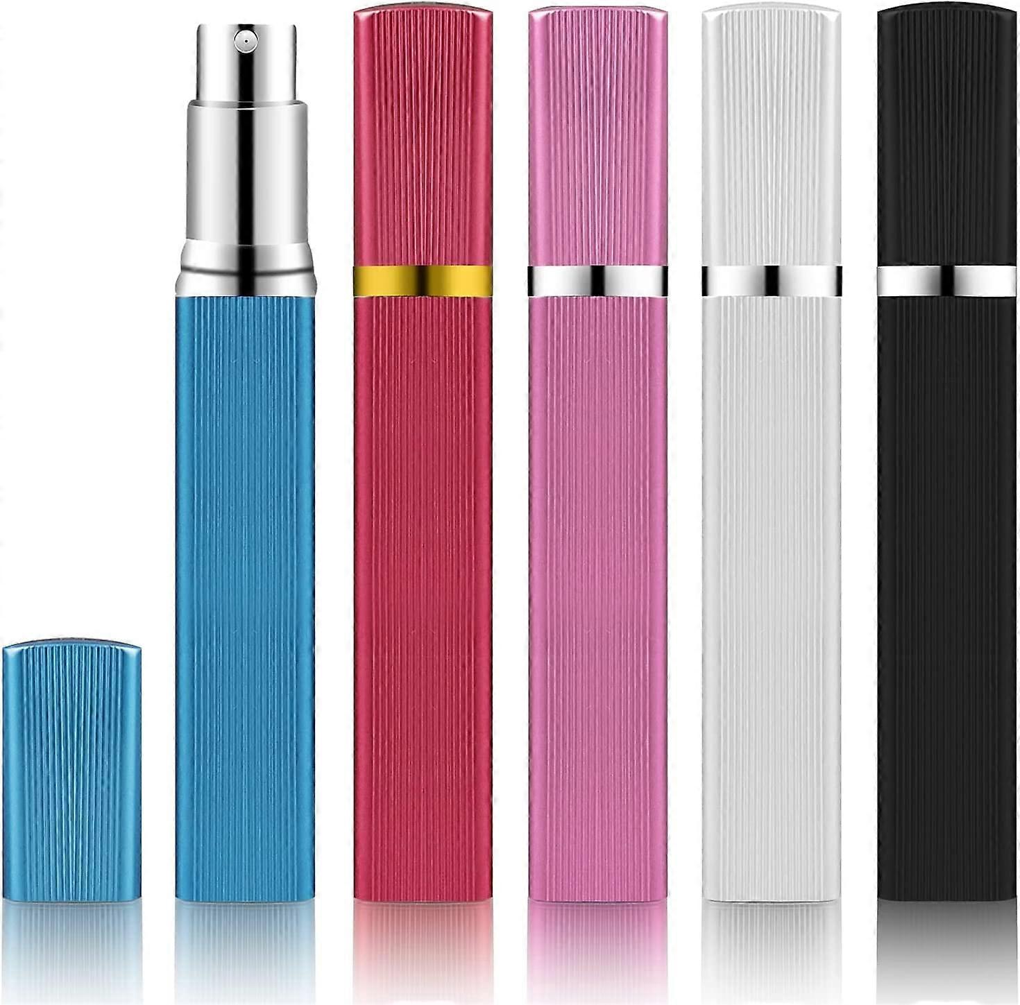 5 Pcs Refillable Empty Perfume Spray Bottle, 12ml Mini Portable Travel Perfume Atomizer Bottle