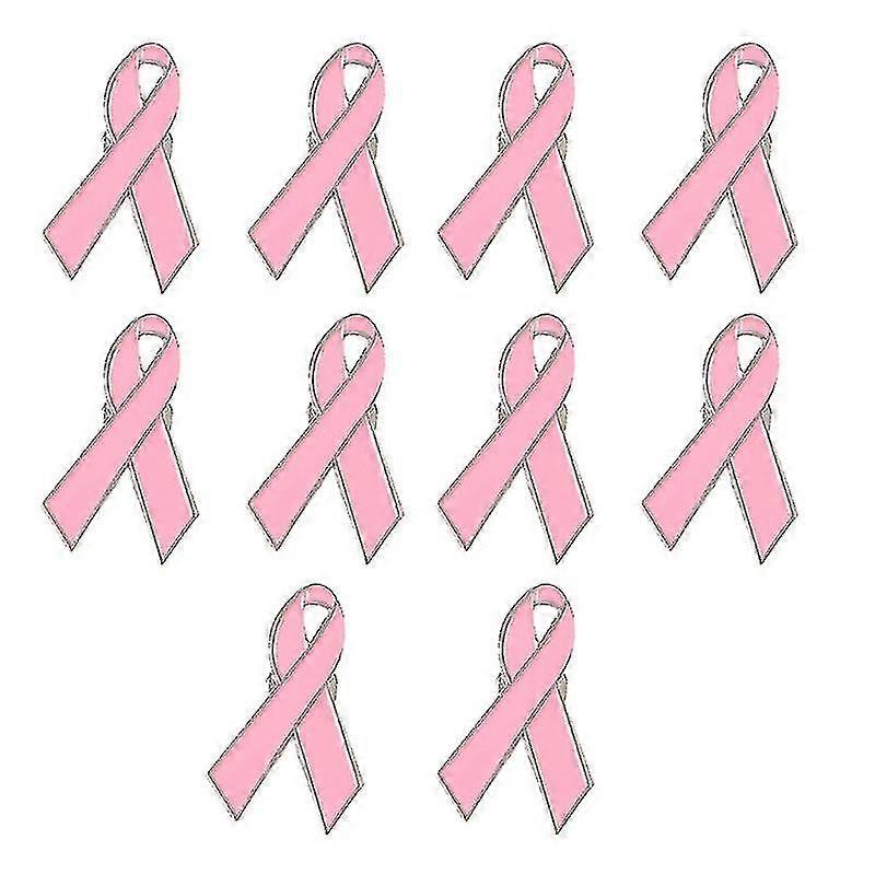 Cancer Awareness Brooch Set Pink Ribbon Brooches Lapel Corsage For Clothes