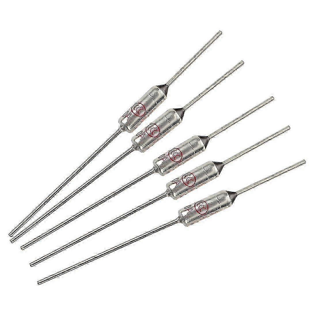 5 Pcs Circuit Cut Off TF 185 Celsius 250V 10A Temperature Thermal Fuses