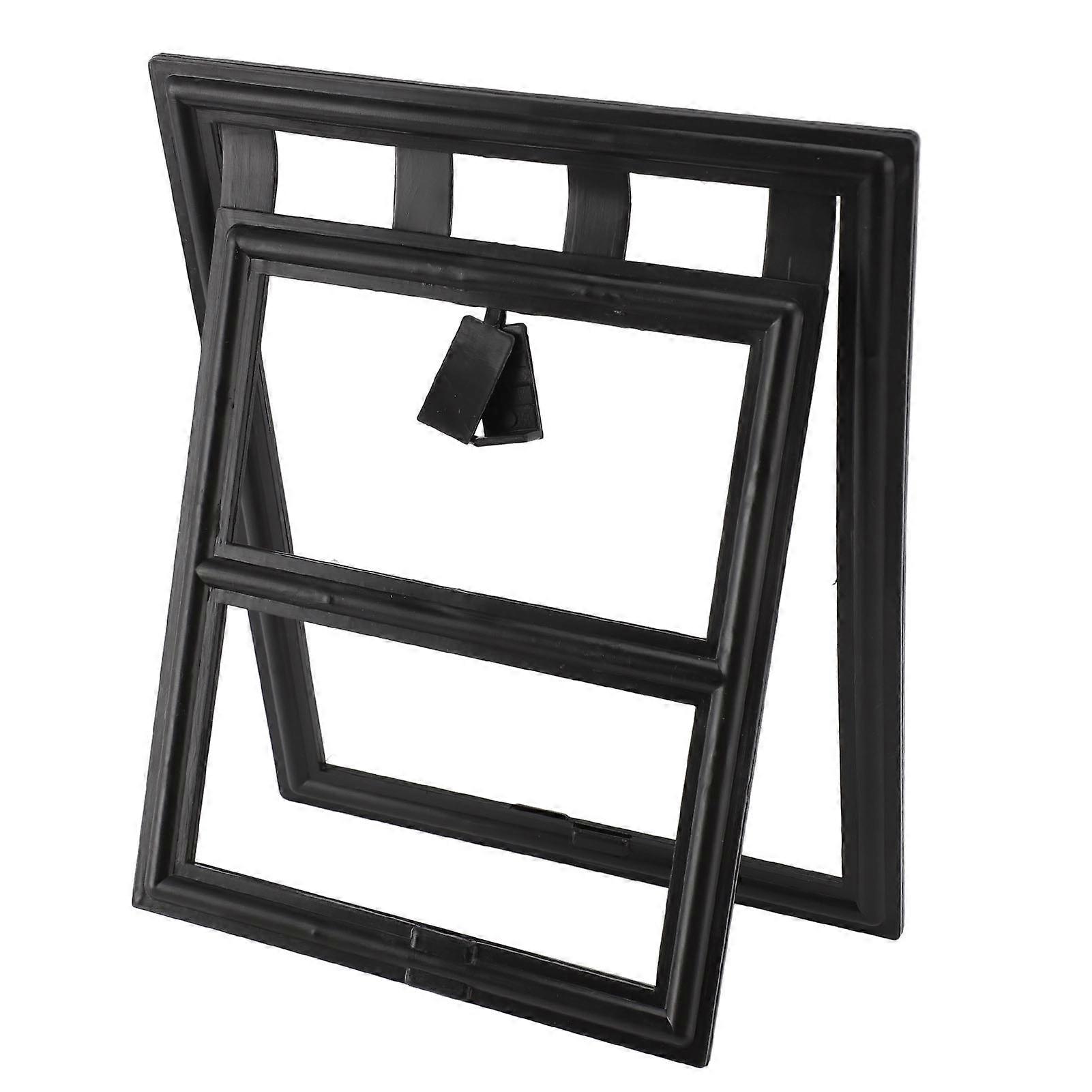 ペット用スクリーンドアプロフェッショナルバイト耐性フリーアクセスロック可能な犬用スクリーンドアペット豚用ドアフラップ内猫S 29x24x1.5cm