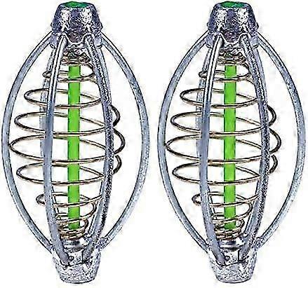 2PCS 5.5cm Fishing Bait Cage Sinker for Carp Feeder