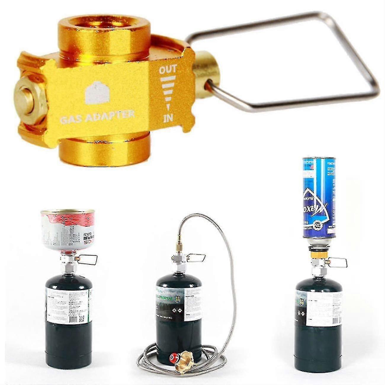 Camping Gas Saver Plus Gas Converter Shifter Refill Flat Tank Conversion Adapter