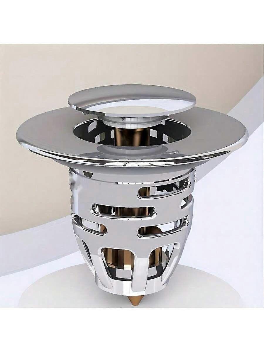 Bounce Core Drain With Pressing Filter Basket For Basin, Sink, Bathroom, Kitchen