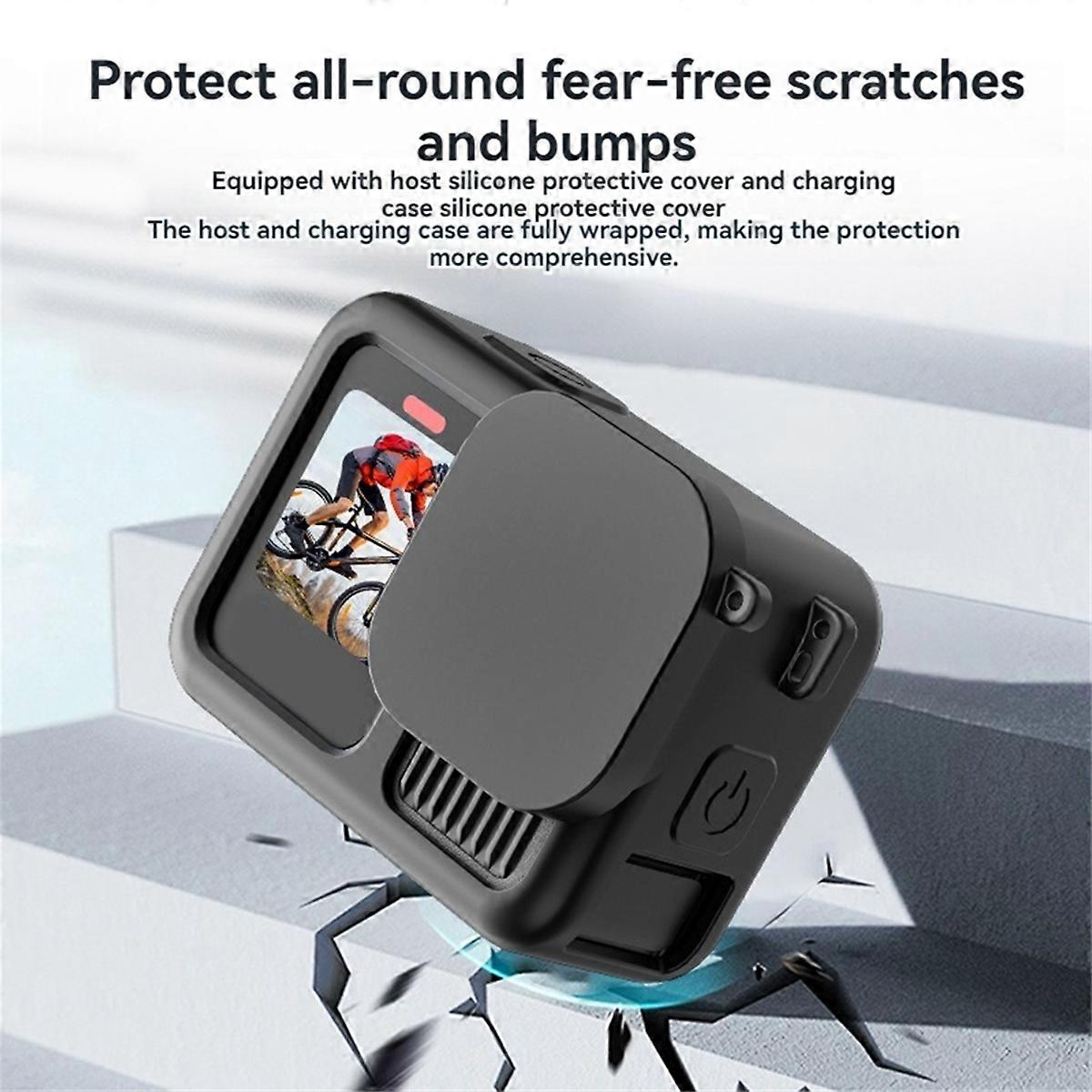 For Hero 13 Silicone Protective Full Cover Shell Sprots Camera Protector Lens Cap Camera Accessory,