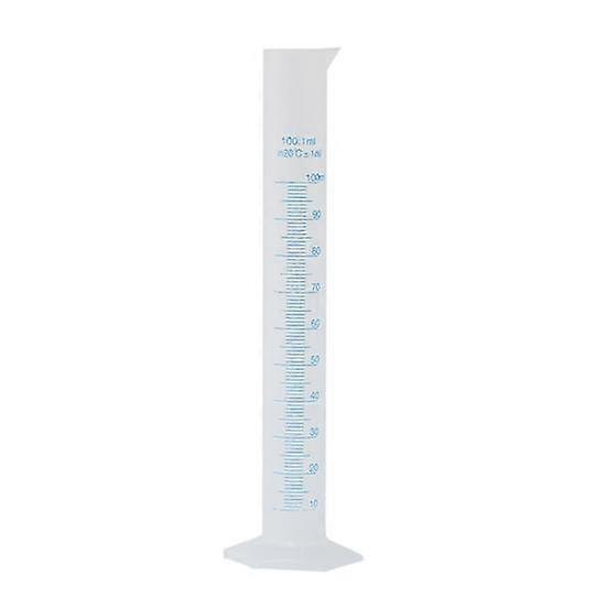 100ml πλαστικός διαβαθμισμένος μετρητικός κύλινδρος με το εργαστηριακό εργαλείο χημείας κλίμακας