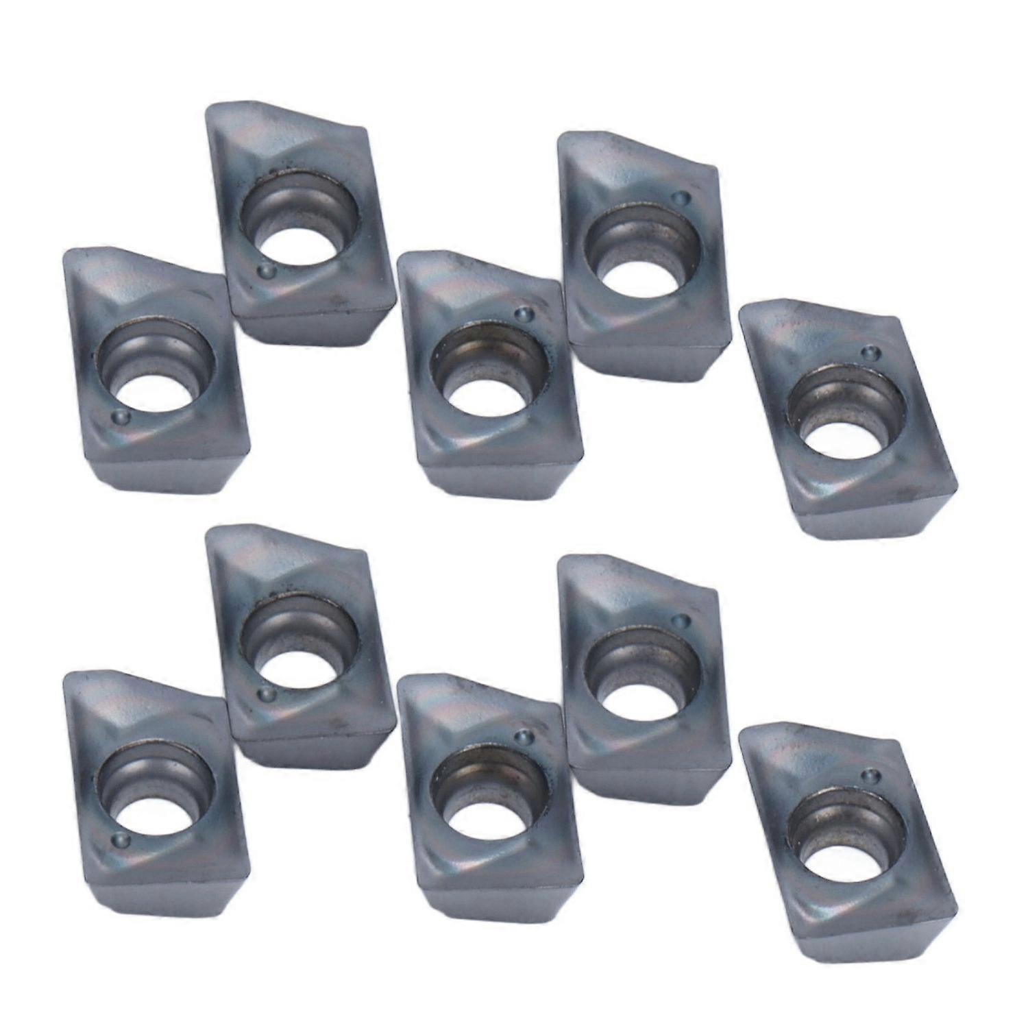 10PCS Milling Inserts Portable Fast Cutting Speed CNC Square Shoulder Turning Inserts for Carbon Ste