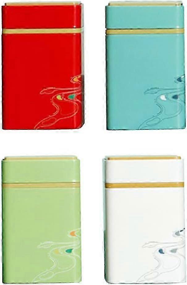 Κουτιά λευκοσιδήρου Δοχείο κασσίτερου τσαγιού με αεροστεγή καπάκια Αεροστεγή δοχεία τσαγιού Δοχεία τσαγιού Δοχεία τσαγιού για χύμα τσάι για φακελάκι τσαγιού, χύμα τσάι, μπαχαρικά, Ki