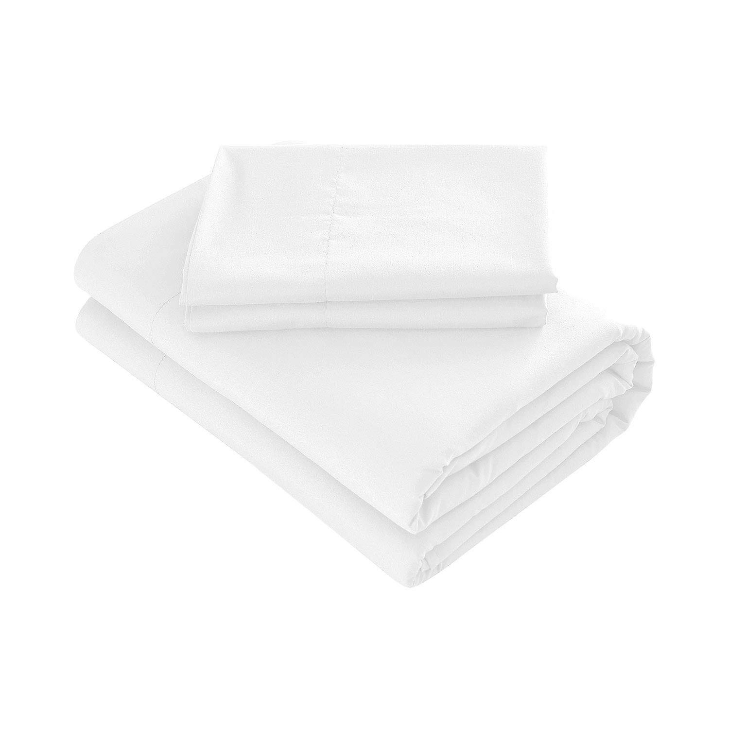 Twin Size 3 Piece Sheet Set - Soft Microfiber Bedding, Deep Pocket Fitted Sheets, Easy Care, Available in Multiple Colors