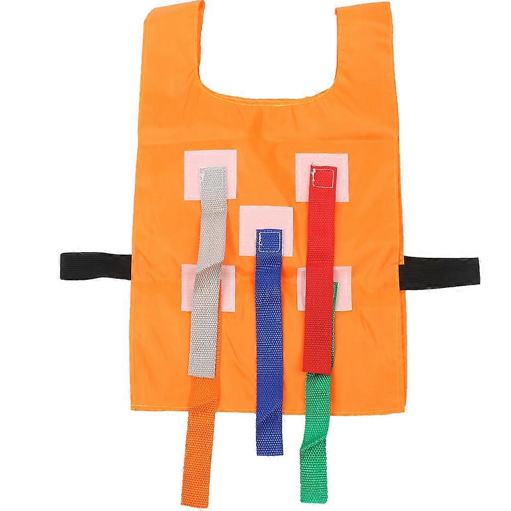 アウトドアチルドレンキャッチテール幼稚園スポーツゲームベストキッズトレーニング玩具(カラーストリップの色はランダムです)