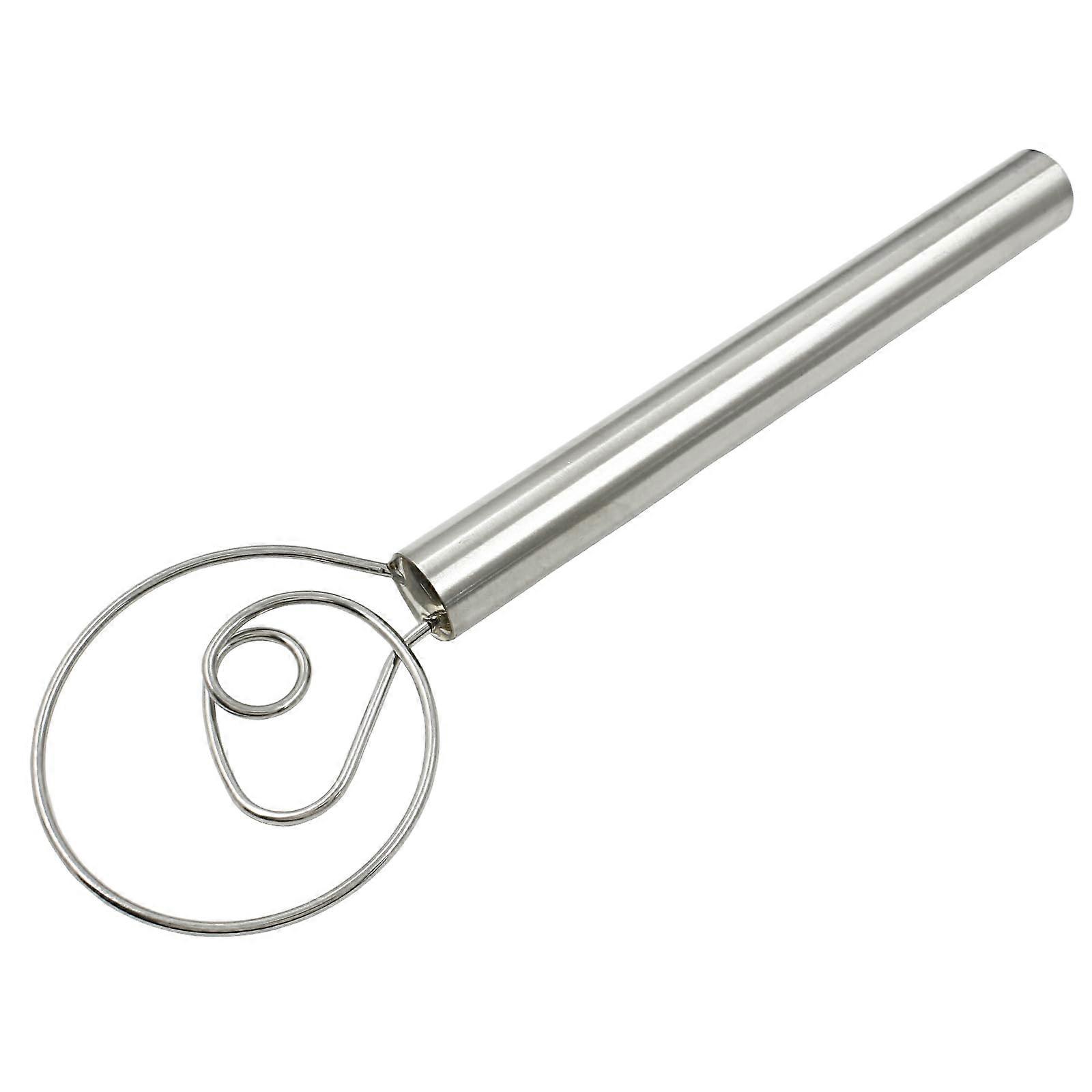 12-Inch Danish Dough Whisk Stainless Steel For Bread Making Sourdough And Pastry