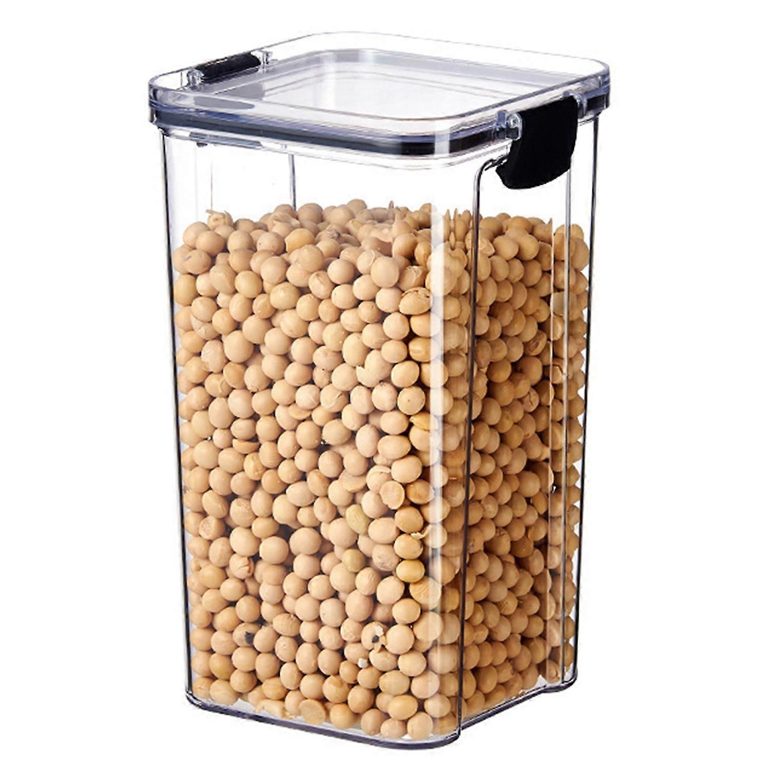 460/700/950/1300/1800ML Kitchen Sealed Storage Box Transparent Airtight Lock Leakproof Dustproof