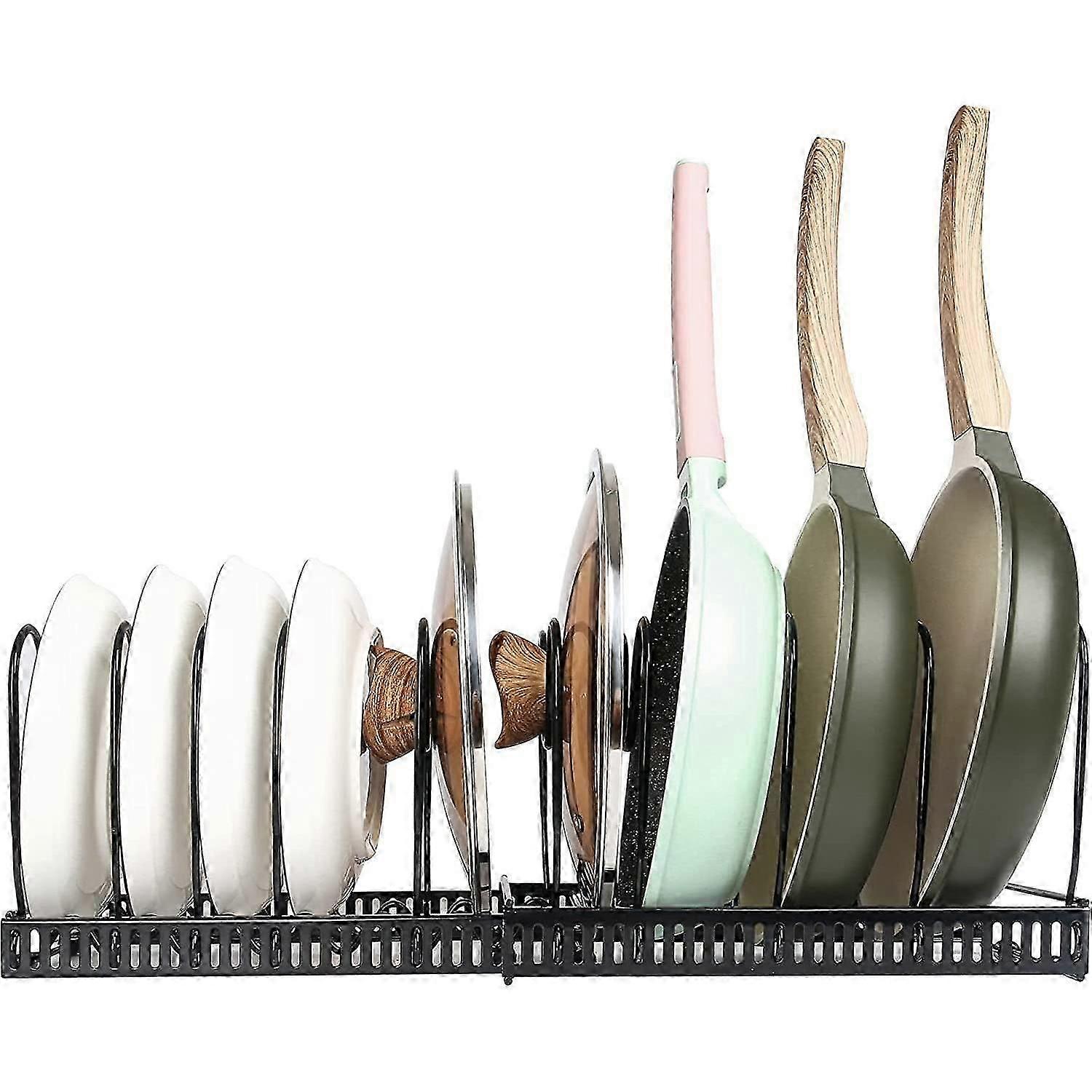 Pot Rack Organizer Expandable Pot and Pan Organizer