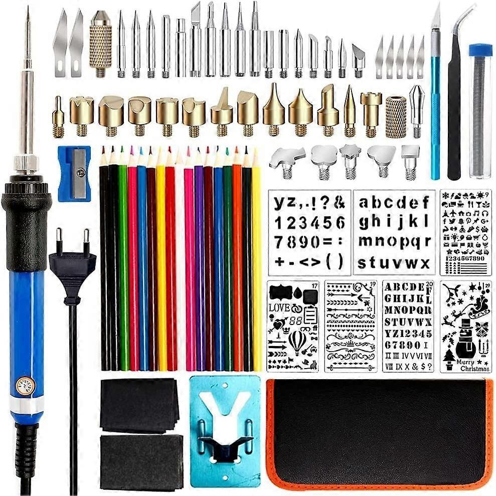 80-Piece Pirogravure Set, Metal, 50W, Multicolor