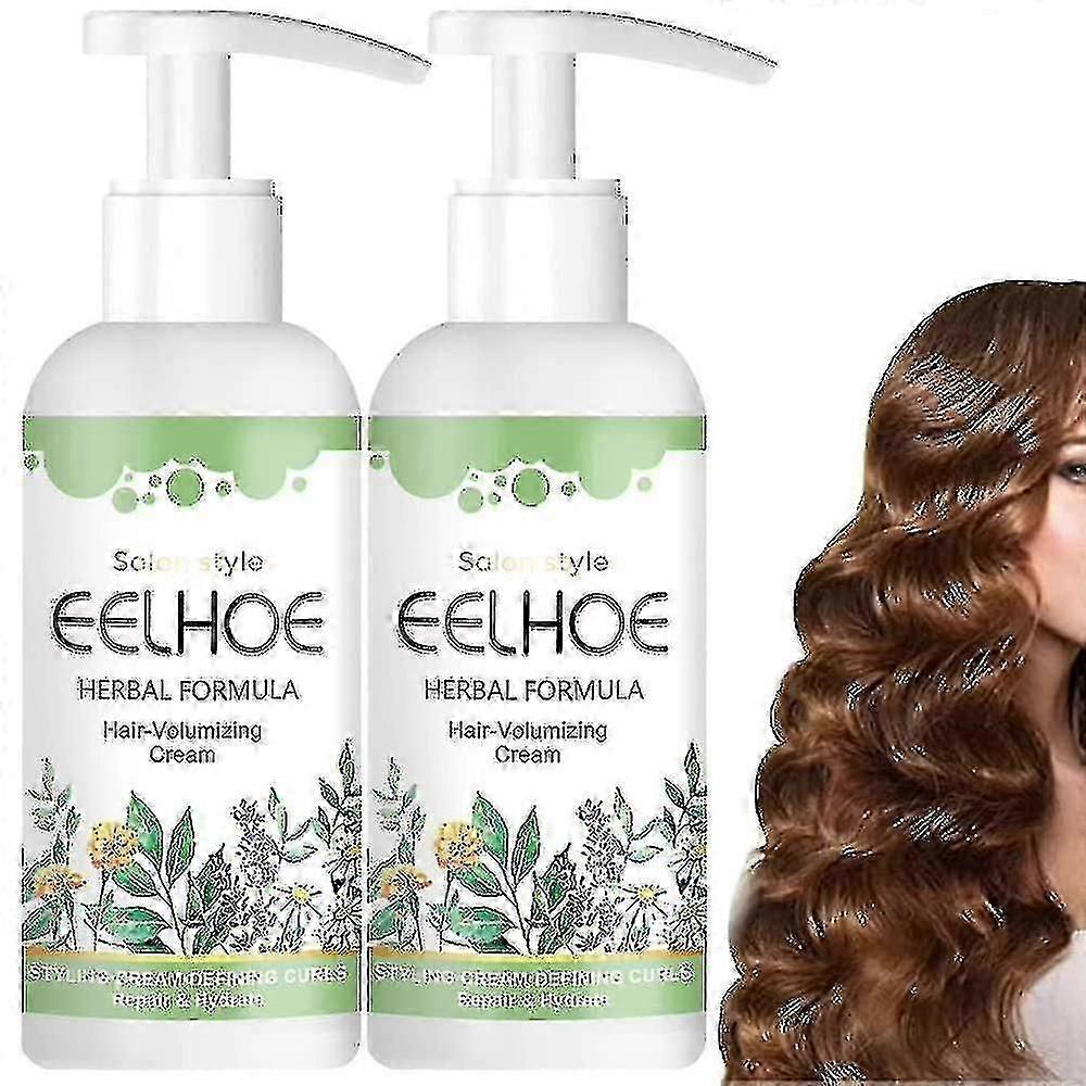 2024 كريم مكثف للشعر بتركيبة عشبية ، كريم لتكثيف الشعر ، يعزز تجعيد الشعر ويقلل