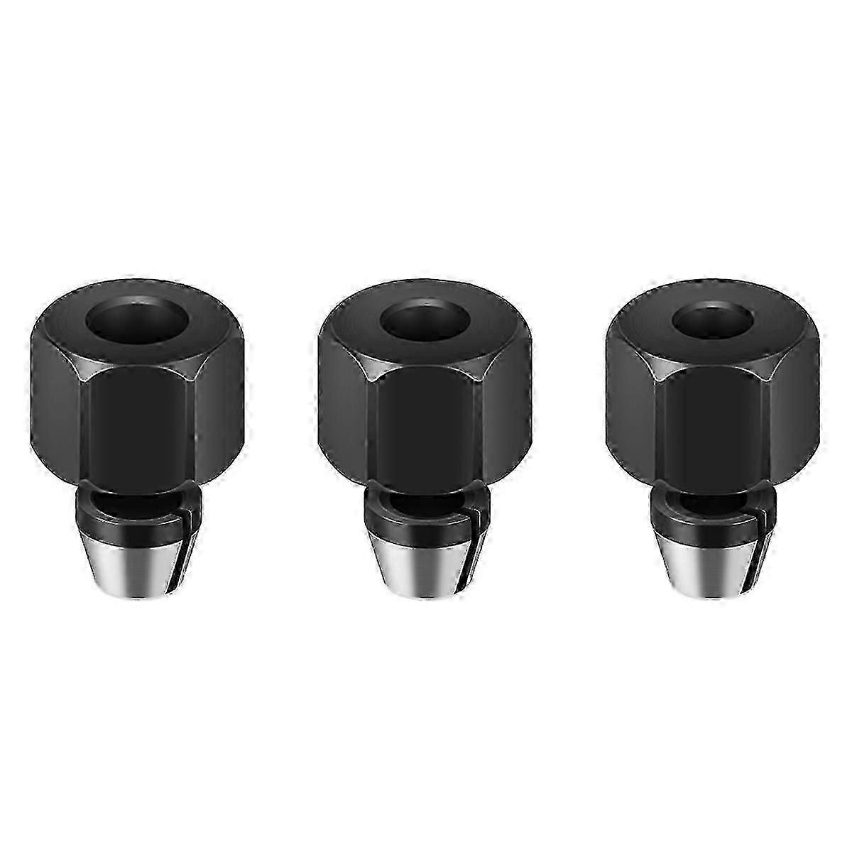 6/6.35/8mm Collet Chuck med mutter gravering trimming maskin ruter bit adapter elektrisk ruter fresing kutter tilbehør