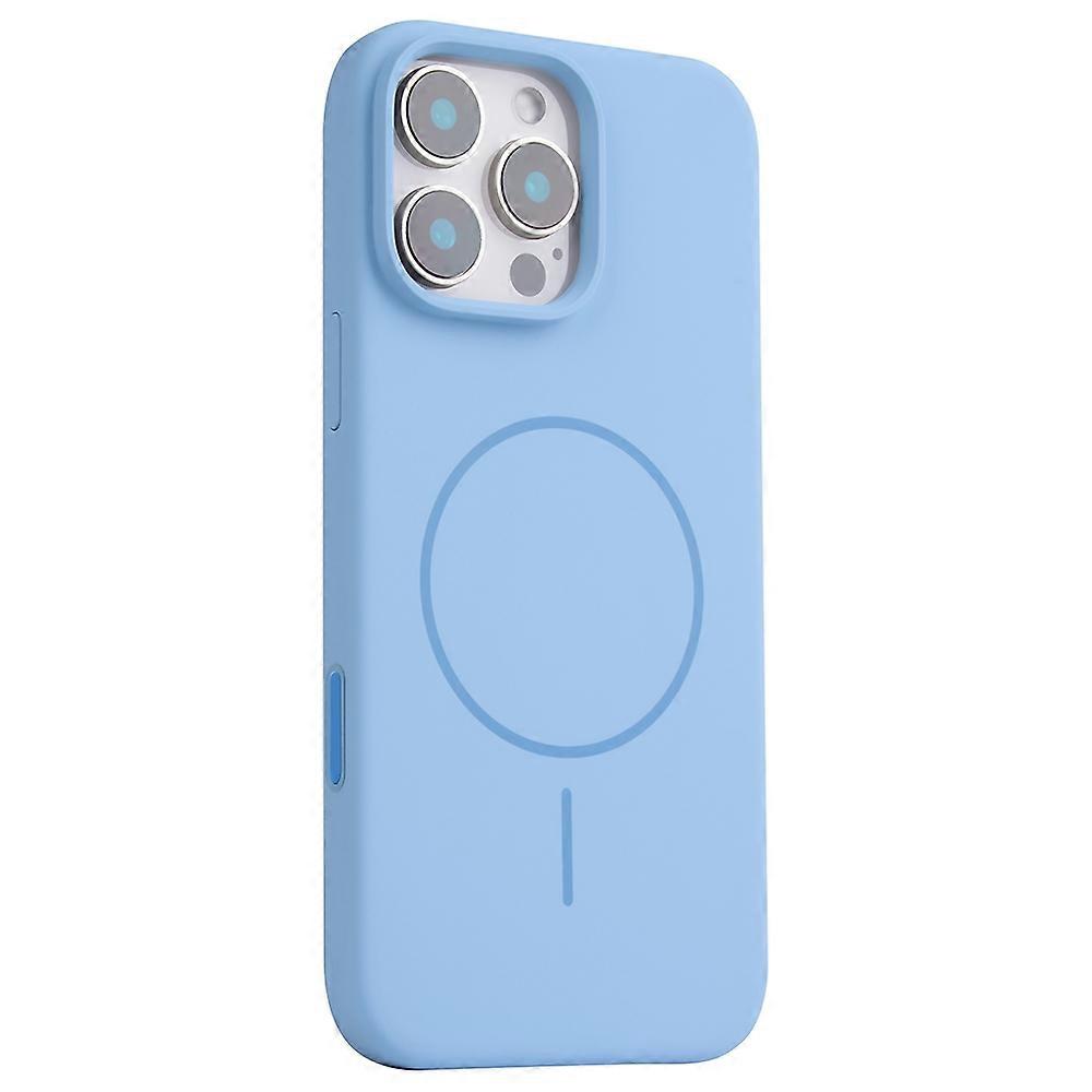 For iPhone 16 Pro Case Compatible with MagSafe Liquid Silicone Phone Back Cover with Camera Button