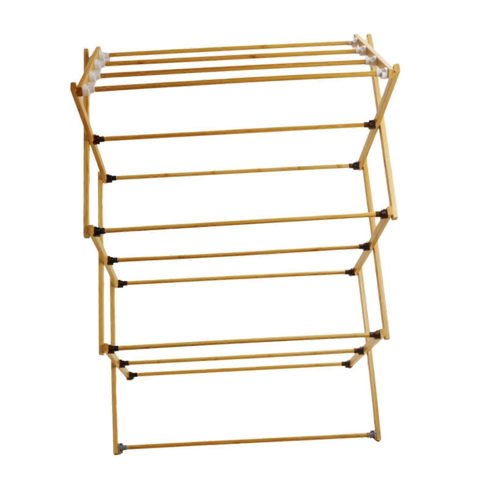 Stendibiancheria pieghevole x bambù sagomato per cortile con balcone esterno interno