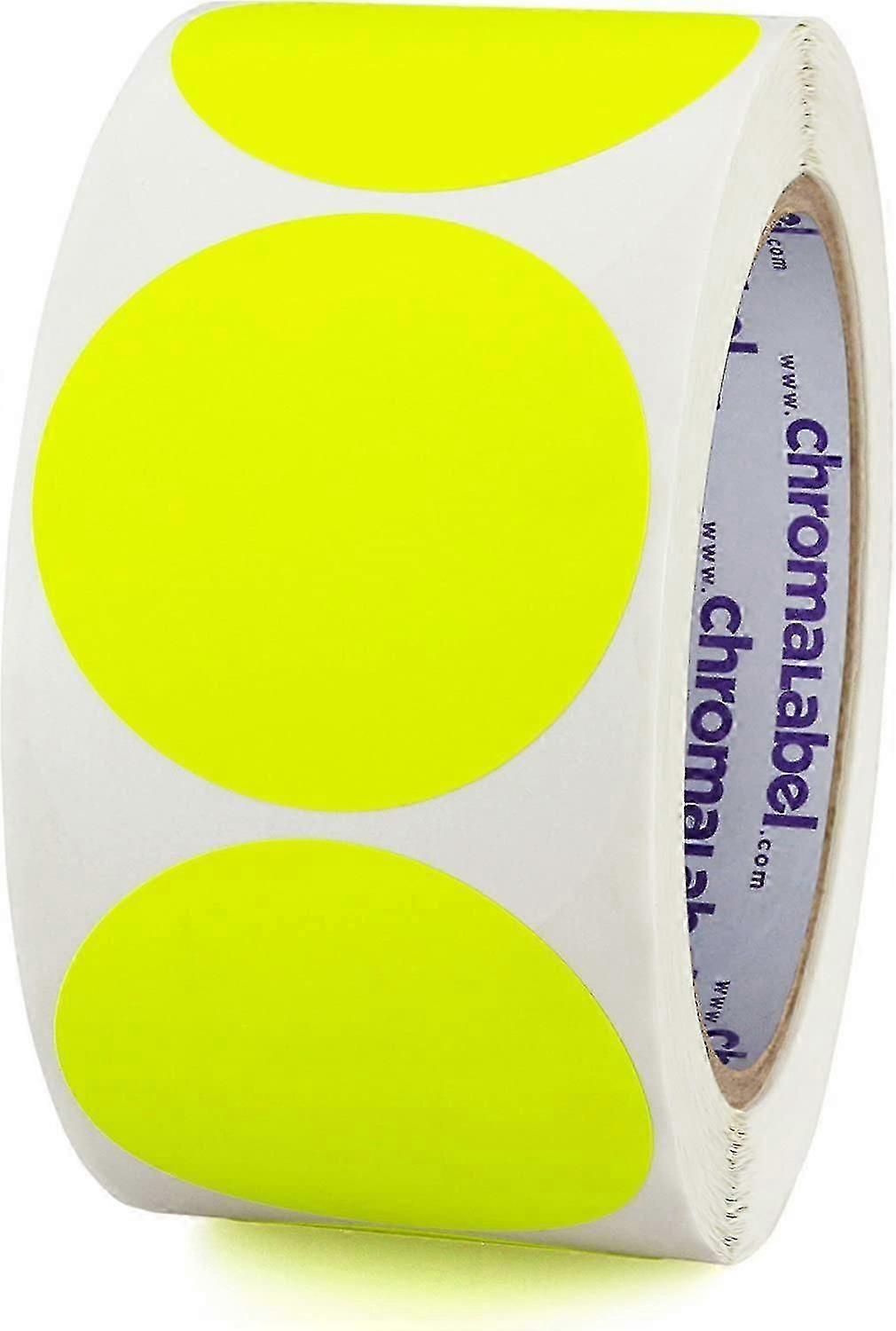 Bran Label 1 Inch Round Permanent Color-code Dot Stickers, 500 Per Roll