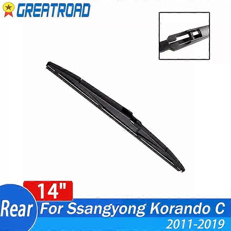 Wiper 14" Rear Wiper Blade For Ssangyong Korando C 2011 2012 2013 2014 2015 2016 2017 2018 2019Windshield Windscreen Rear Window