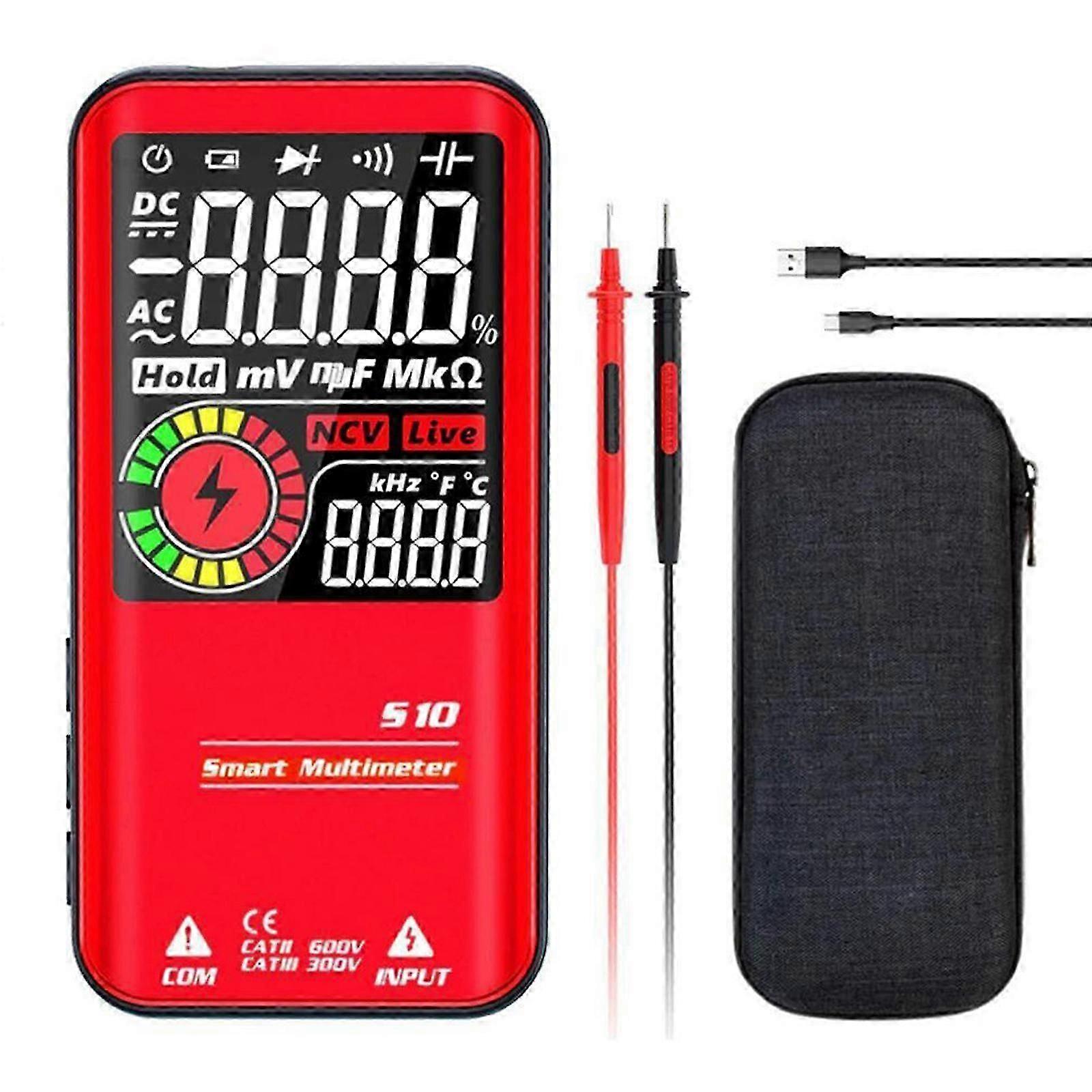 LCD General Purpose Digital Multimeter Voltage Capacitance Ohm Diode Tester FP