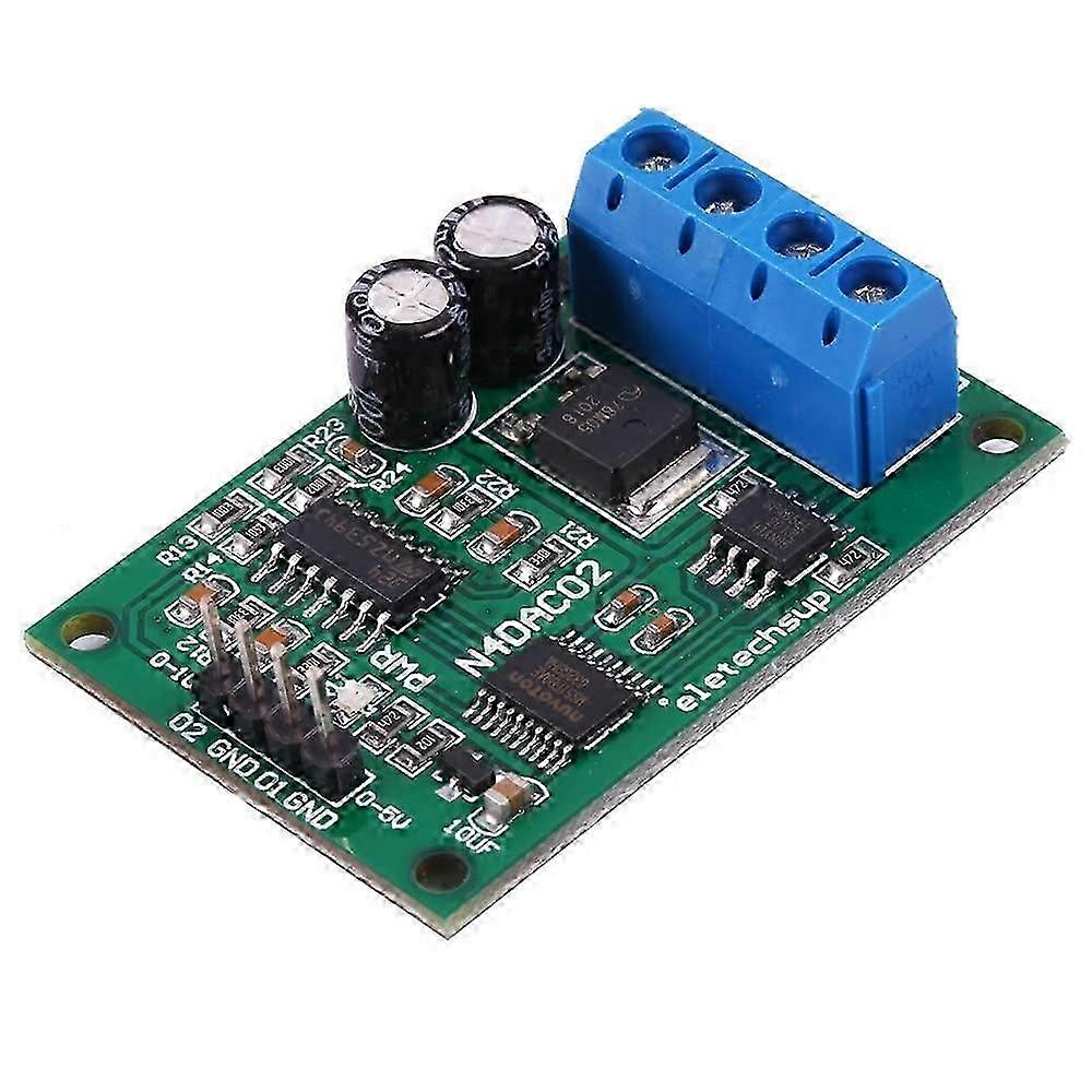 RS485 Voltage Converter, RS485 to DAC Voltage Module MODBUS RTU Command Control DC 12V 24V to 0-5V/0-10V