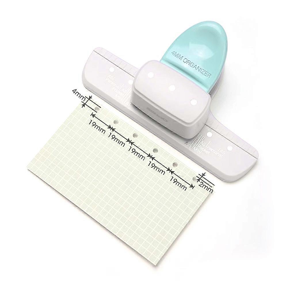 Three-Hole Paper Hole Punch 4mm Diameter for Scrapbooks Loose-Leaf Notebooks Pocket Books Durable Punching Tool for Office School