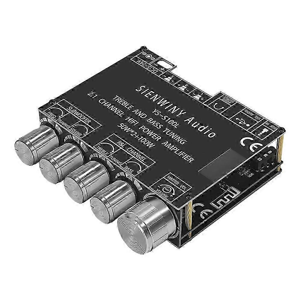 -S100L 2.1 Channel Bluetooth Audio Amplifier Board Module 50X2+100W js