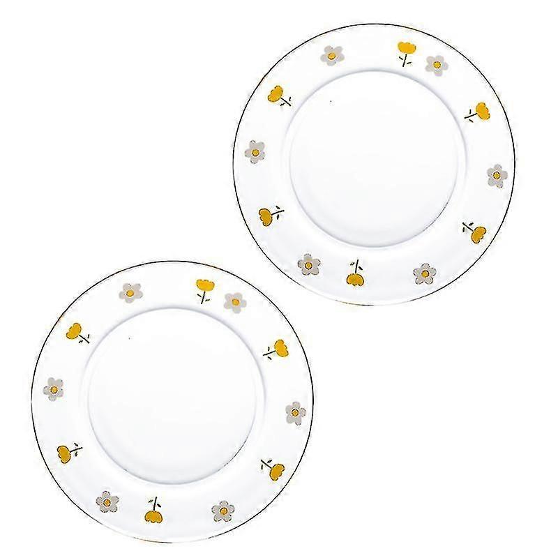 2pcs Glass Dessert Plate