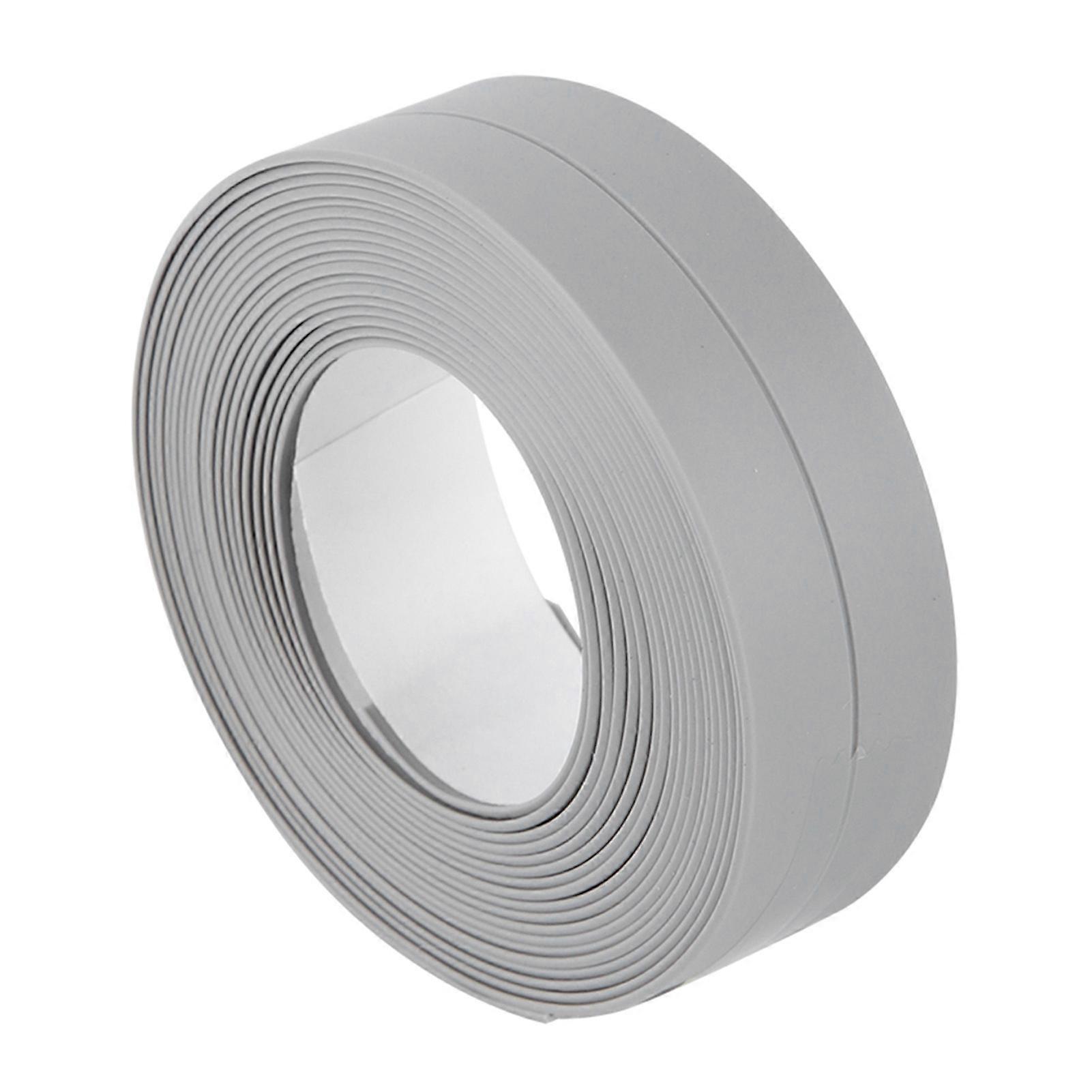 Self Adhesive Bath And Kitchen Sealing Strip Sink Basin Edge Trim Kitchen (Grey 22mm x 3.2m)