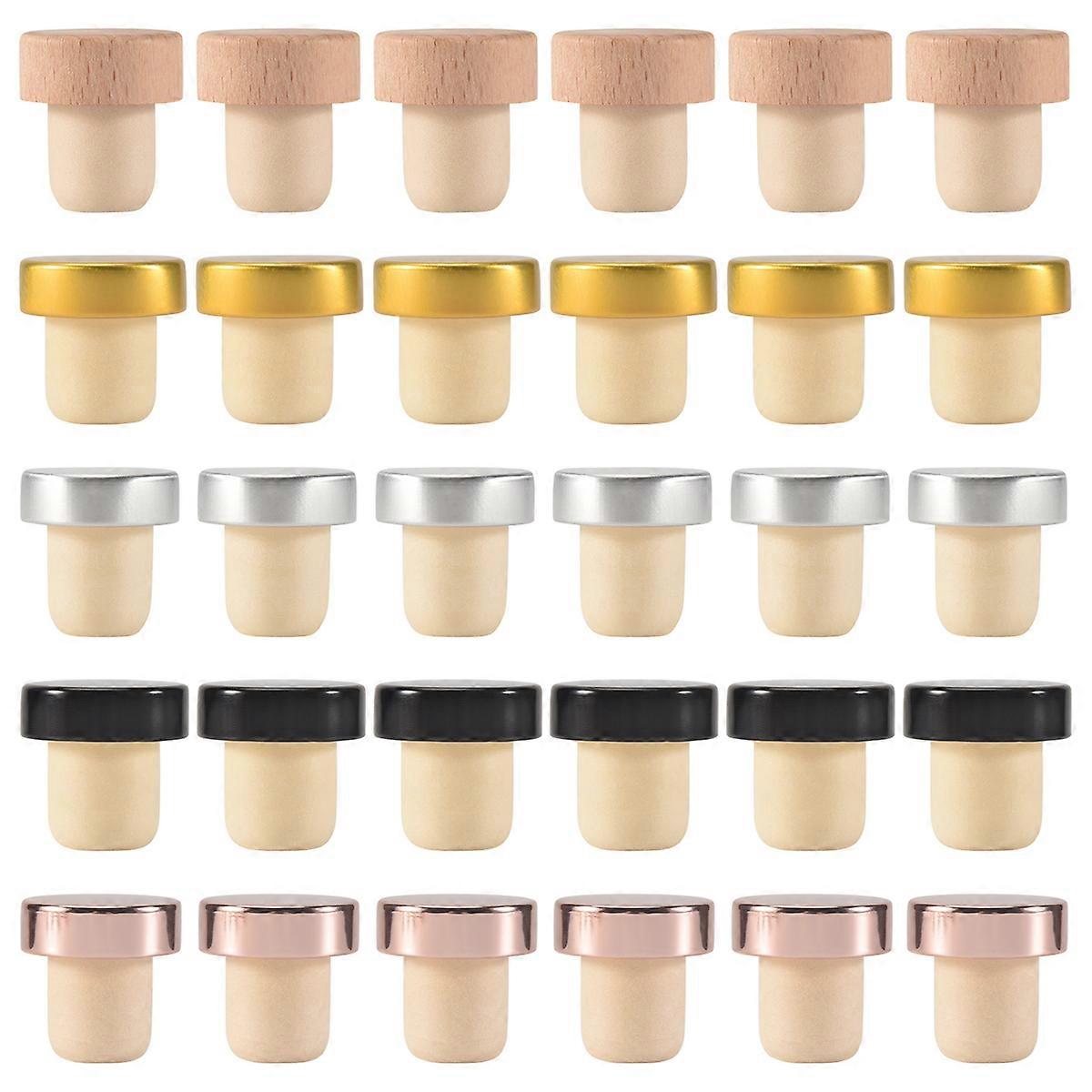 30PCS Wine Bottle Cork Stopper T Shaped Wine Stopper Tasting Cork