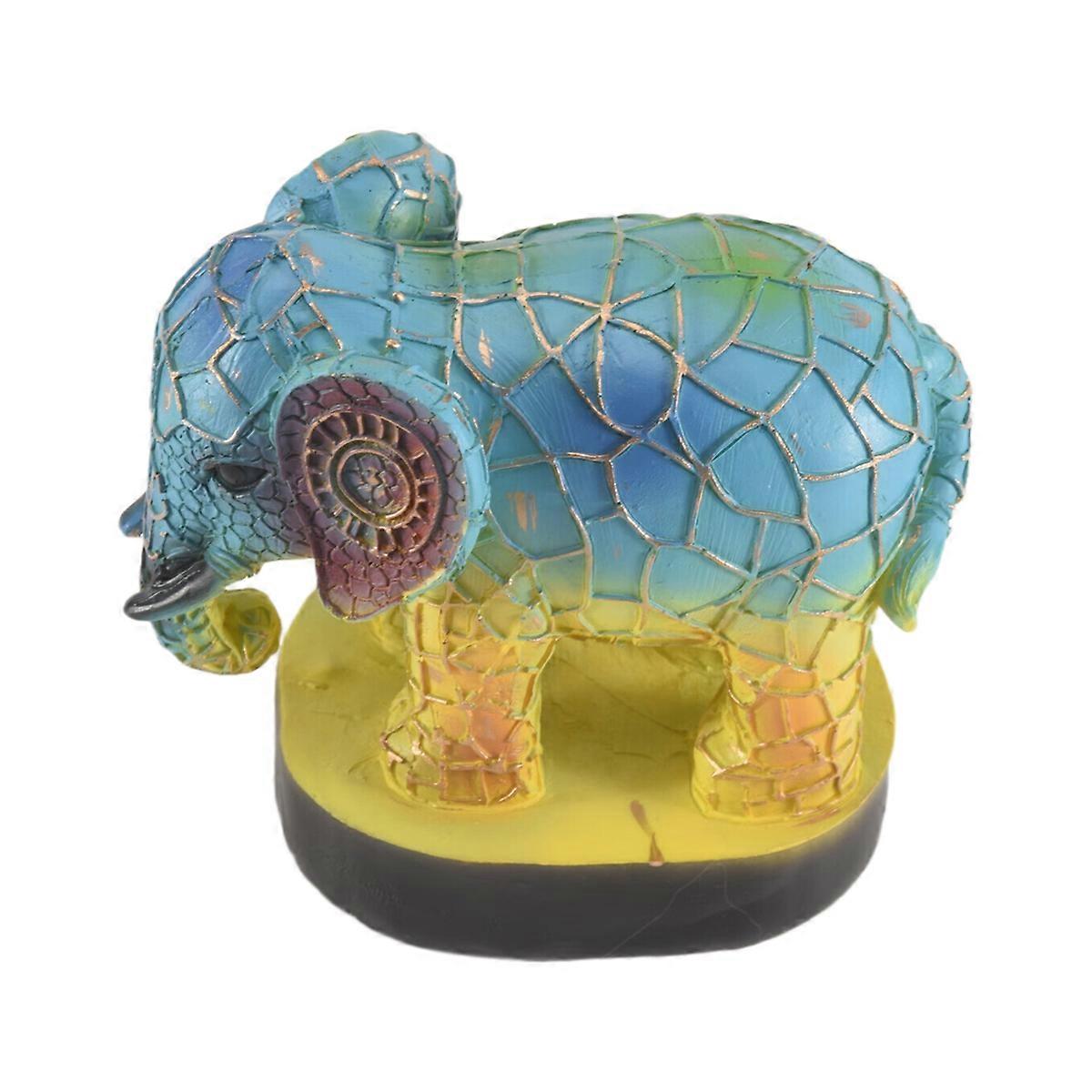 Animal Table Lamp Dyed Resin Elephant Lamp Desktop Night Light Table Night Light,3D Stained Animal N