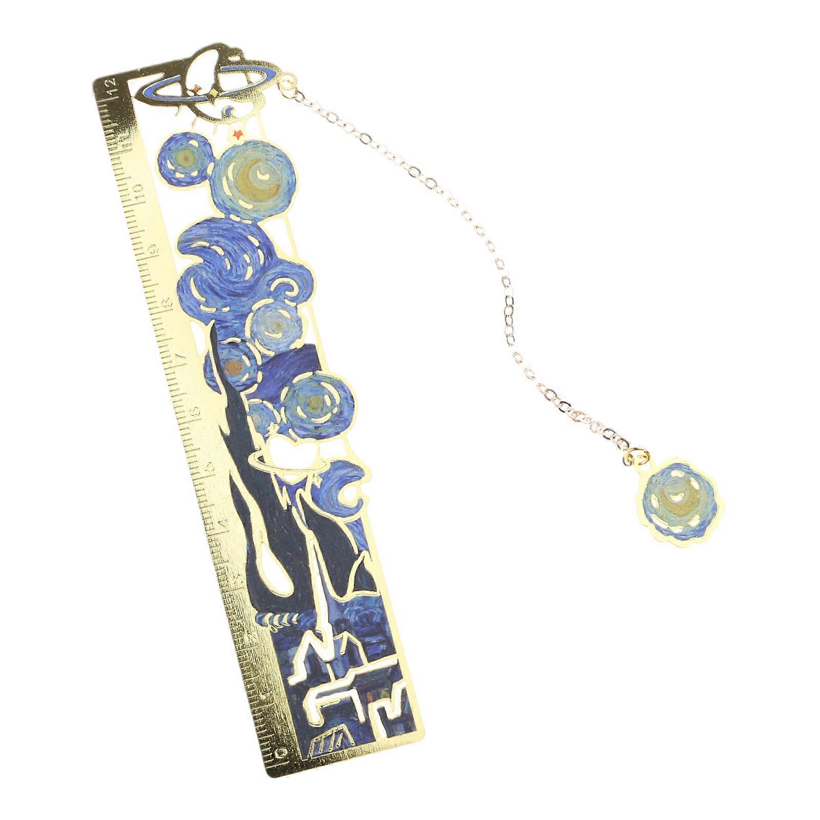 Elegant Flower Bookmarks with Chain Hollow Metal Bookmarks Book Page Divider Book Page Holder for Book Lover Student